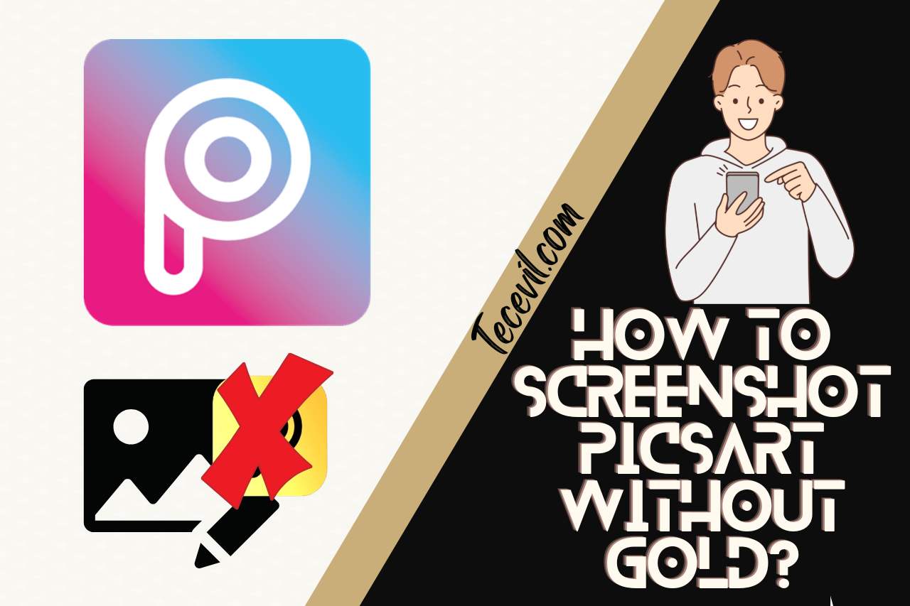 how to screenshot picsart without gold